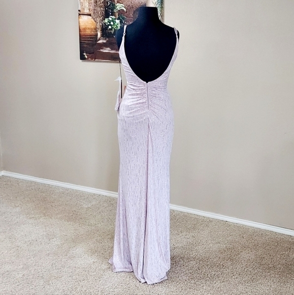 City Triangles Women's Mermaid Spaghetti Straps Prom Dress In Pink SZ 7 - Picture 2 of 5